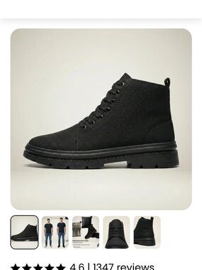 Boost Your Height Black Men's Ankle Boots